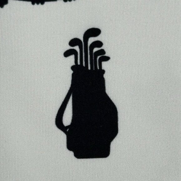 Deolax Polo Shirt Mens Large All Over Print Golf Performance Stretch Golfer - Picture 5 of 13